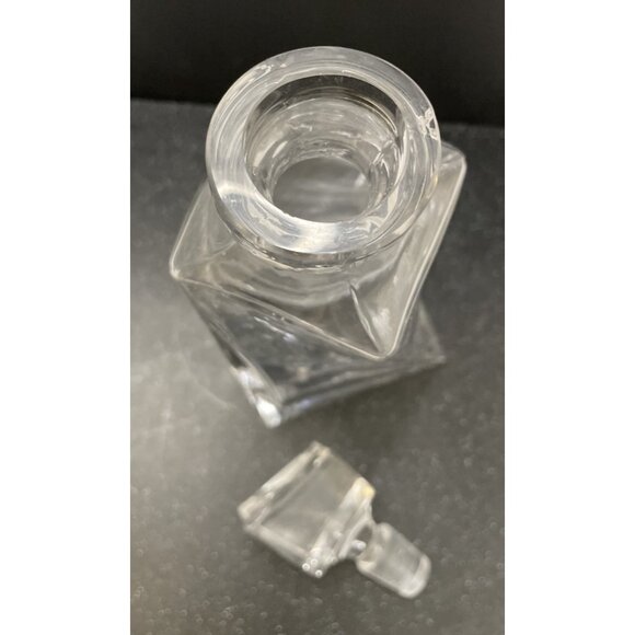 Denizli Decanter Stopper Square Twisted Handmade Turkey Heavy Asymmetrical - EUC - Picture 6 of 7